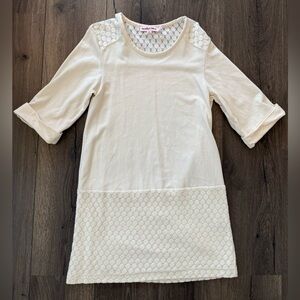 See By Chloe Scoop Neck Mini Dress Cream/Ivory Size 4